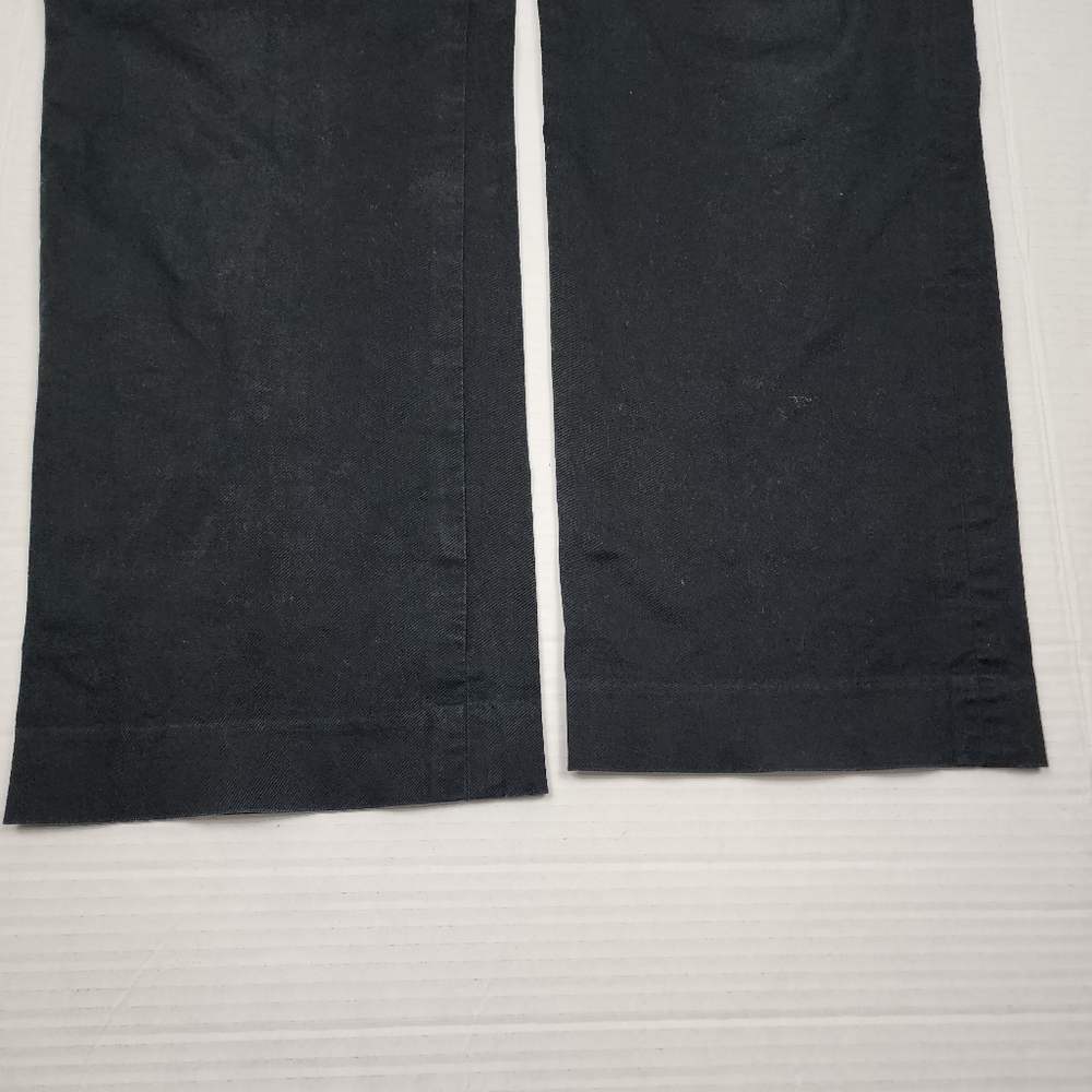 Lauren Active Ralph Lauren Black Cotton Stretch Pants Zip Pockets Size 6 - Picture 7 of 11